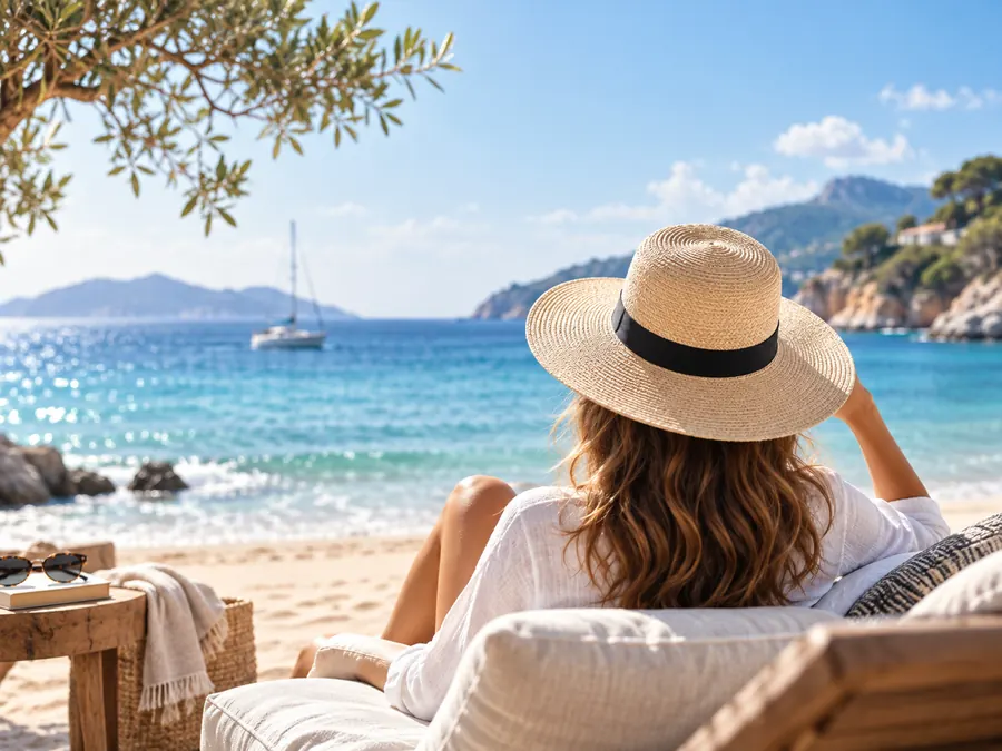 Vue paisible sur la mer
